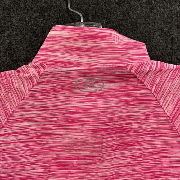 Under Armour Pullover Womens Small Pink Fitted 1/2 Zip Running Top All Season - Picture 4 of 9